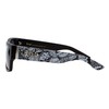 Locs Sunglasses Hardcore Shades Matte Black Rectangular Skull Graffiti Art