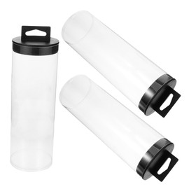 KICHOUSE 3PCS Tennis Ball Case Storage Bottle with Lid for Sports Lightweight Portable Holder Tailored Fit for Tennis Balls Secure Convenient Organization