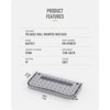 Baffect Hanging Organizer 4 Pieces - Foldable Wall Mounted Rack