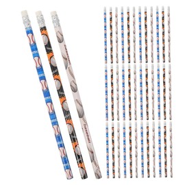 Operitacx 60pcs Baseball Themed Pencils for Comfortable Grip Writing Tools for and Outdoor Activities for Painting and Shading Tasks