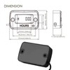 Jayron JR-HM019 Digital LCD Waterproof Gasoline Engine Hour Meter Maintenance