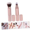 SAFIGLE 2pcs Dual-ended Retractable Makeup Brush with Cap Portable Travel