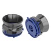 1 Pair NAB Hub Adapters Polished Aluminum Alloy Universal Loading