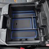 TACOBRO [Full-Coverage Center Console Organizer Compatible with 2019-2022 Chevy Silverado 1500/GMC Sierra 1500 and 2020-2023 Silverado/Sierra 2500/3500HD Accessories, Armrest Insert Tray, Blue