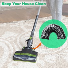 ALL PARTS ETC. Motorized Lower Nozzle Hose Compatible with Shark Rocket Replacement Hose 6" x 1.25" ID, Compatible with Shark Rocket Parts Vacuum Models HV300, HV302, HV320, HV321, HV322 (2 Pack)