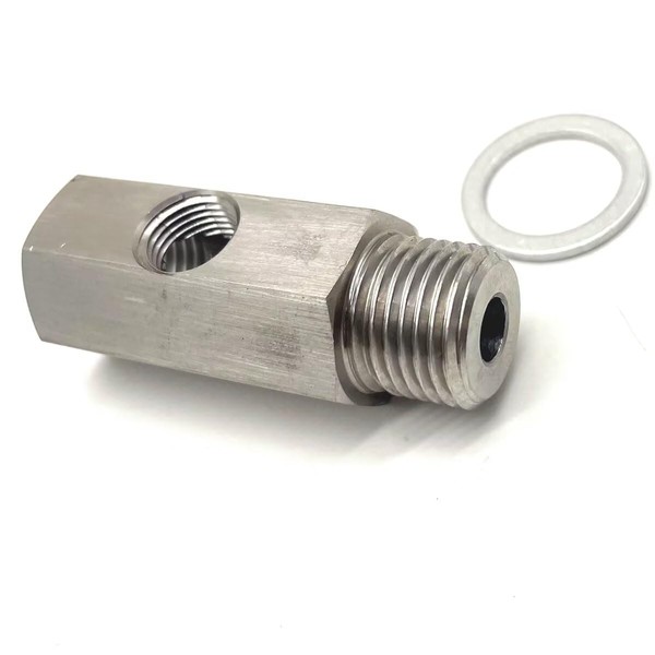 Stainless Steel M16 1.5 Oil Pressure Sensor Tee to 1/8