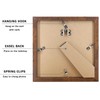 6x6 Picture Frame Brown, Display Photos 4x4 with Mat or