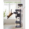Taoqimiao MS042G Cat Tree,66-inch Large Cat Tower with Scratching Posts,