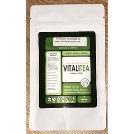 Hb Naturals VitaliTEA Energy & Full Body Detox Organic Loose Leaf Herbal Tea  - 7 Day Sample