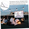 IWOWHERO 1Pc Portable Projector Screen Lightweight Easy to Install for