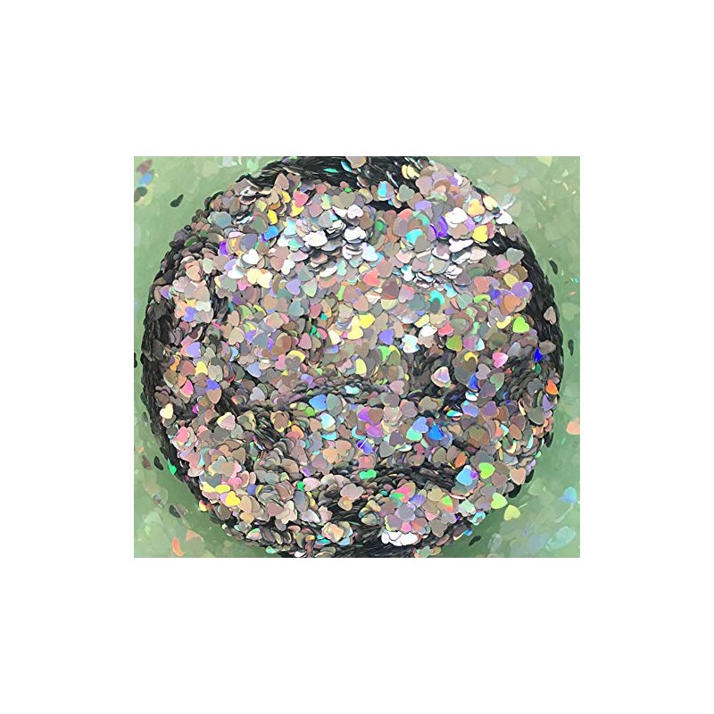 Heart Glitter Confetti 2mm Heart-Shaped Confetti Laser Sequins for Party