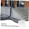 DOITOOL Sturdy Splash Block for Gutters Downspout Splash Rainwater Harvesting