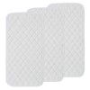 Petyoung 3 x Bamboo Changing Mat Quilted Waterproof Reusable Washable Super Soft Thicker Longer Changing Mat