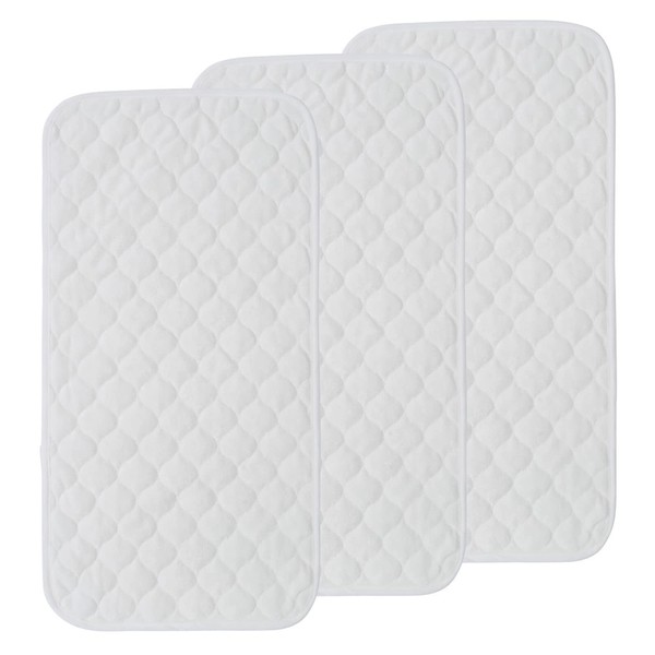 Petyoung 3 x Bamboo Changing Mat Quilted Waterproof Reusable Washable