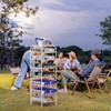 Vrisa Water Bottle Organizer 7 Tier Free Standing Water Bottle