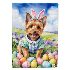 Caroline's Treasures DAC4936GF Australian Terrier Easter Egg Hunt Garden Flag Mailbox Flag Decorative Yard Flag Banner Outside Patio Artwork Yard Flower Beds, Garden Size, Multicolor