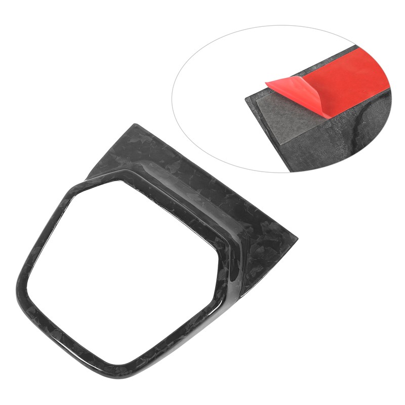 Car Gear Box Cover Trim Carbon Fiber Console Shifter Panel