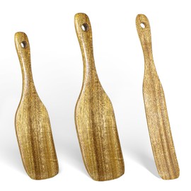 3 Pcs Wooden Sourdough Spatula Sourdough Spurtles Kitchen Tools Durable Flat Spurtle Spurtle for Sourdoughs Starter for Cooking, stirring, Mixing, Serving, spurtles kitchen tools