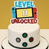 Level 11th Unlocked Cake Topper - Electronic Games Theme Boys