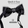 ASTRQLE Rhinestone Bow Ties for Men Pre Tied Sequin Bow