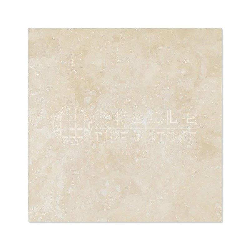 Ivory (Light) Travertine 4 X 4 Field Tile, Filled &