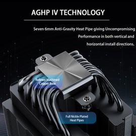 Thermalright Phantom Spirit 120 SE Black CPU Air Cooler,7 Heat Pipes CPU Cooler,Dual 120mm PWM Fans, 25.6dba,for AM4/AM5&Intel 1851/1700/1150/1151/1200, PC Cooler Tower