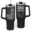 SANDJEST Best Dad Ever Tumbler 40oz Stainless Steel Insulated with