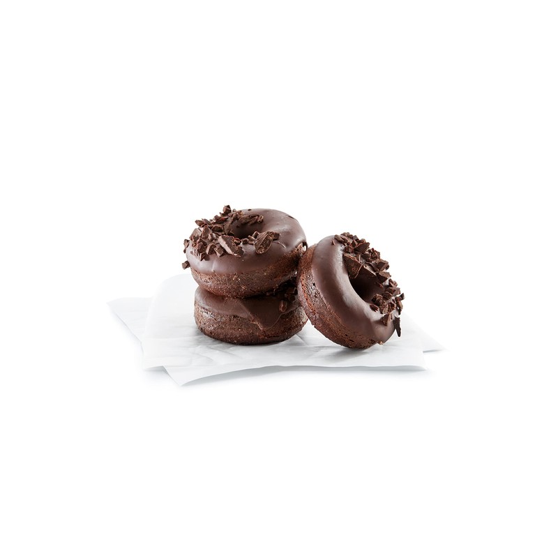 Lékué Doughnut 0620406N01 Backform, Silikon, 6 Mulden, Schwarz
