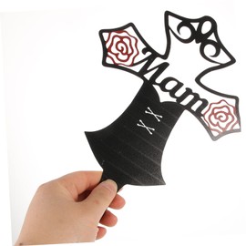 OSALADI Cemetery Metal Cross Stake Decor for Grave Memorial Lightweight Stake for Remembrance Suitable for Outdoor Commemoration of Loved