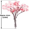 ANCLLO 25pcs Model Trees Model Trains Scenery 6.5cm Cherry Blossom