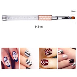 WOKOTO 1 Pcs Professional Nail Art Brush Set Nail Pencil For Acrylic Application Nail Art Pens Polish Uv Gel Builder Set Polygel Brush Tool