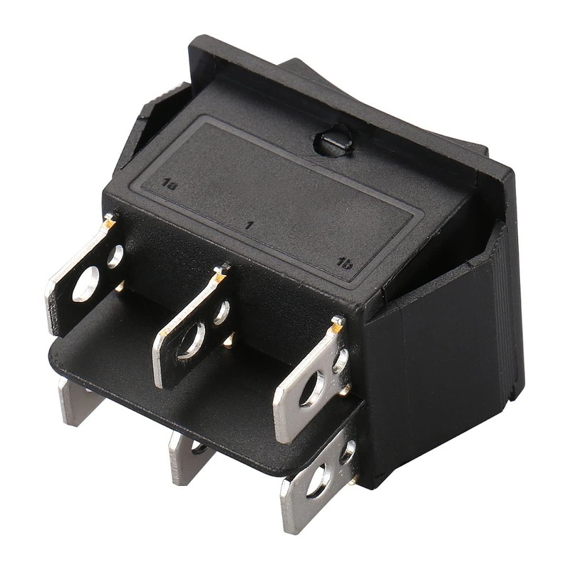 Baomain Momentary 6 Pin DPDT Button Rocker Switch (ON)/Off/(ON) AC
