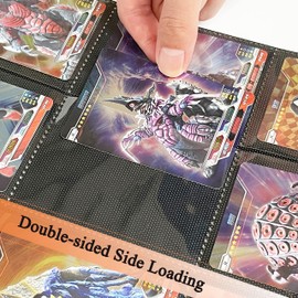 Dzhuywer 360 Pockets Black Trading Card Sleeves 9 Pocket Page Ultra-Clear Double-Sided Card Sheets for 3 Ring Binder Protector for Standard Cards, Protect Hockey Yugioh Cards Baseball Cards Coupons