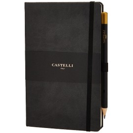 Castelli RQ24/25-464 Medium Lined Ruled Tucson Notebook - Graphite Black