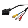 Wentronic 50364-GB 2.0m SCART Plug to 4x RCA Plug Audio