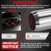 LCGP 3" Inlet Exhaust Tips, 3" Inlet x 3.5" Outlet