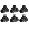 10pcs Pneumatic Tube Fitting Durable PVC Stable Sealing Corrosion Resistance