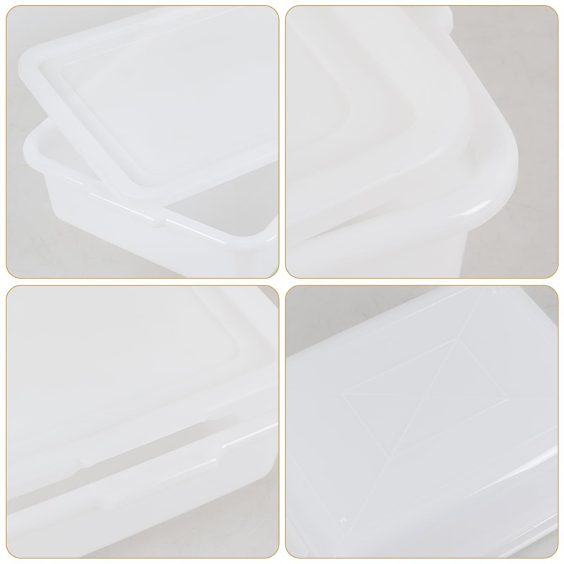 Doryh 12-Pack 13 L Commercial Bus Tub with Lid, Plastic