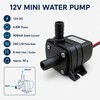 Mini 240L/H Brushless Submersible Water Pump, 12V 4.8W / 24V