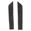 Side Marker Plate Ornaments Glossy Carbon Fiber UV Wear Resistant