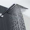Voolan Rain Shower Head with Goose Neck Curve Arm, All
