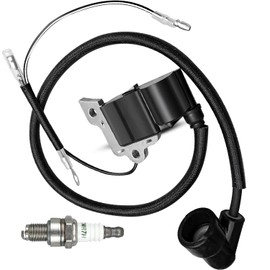 HUQUZN Ignition Coil with Spark Plug Fit for Husqvarna 150BT 150BT-Mark II 345BT 345BF 350BT Craftsman 51.7CC Backpack Blower After 2021 Replace 531147161