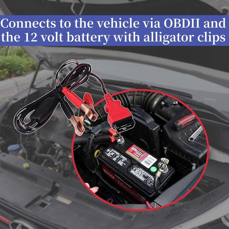 Autel MaxiBAS BTMS OBDII Memory Saver, Battery Tester, Polarity-Protected, Attaches