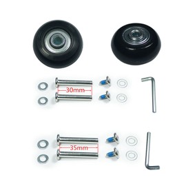 [YongXuan] Silent Series Caster Wheel Replacement Tire Kit, Suitcase, Shopping Cart, Carry Bag, For Repairing Any Wheel, Caster Replacement, DIY Repair (1.6 x 0.2 x 0.7 inches (40 x 6 x 18 mm), Rubber