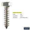 Fastener Pro 1/4 x 2-1/2-Inch Hex Head Lag Screw Kit,