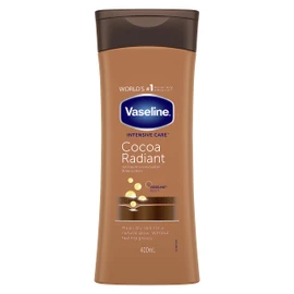 Vaseline Vaseline Intensive Care Cocoa Radiant Body Lotion & Oil, Healthy Hands & Lip Therapy Regime Bundle 4 Piece