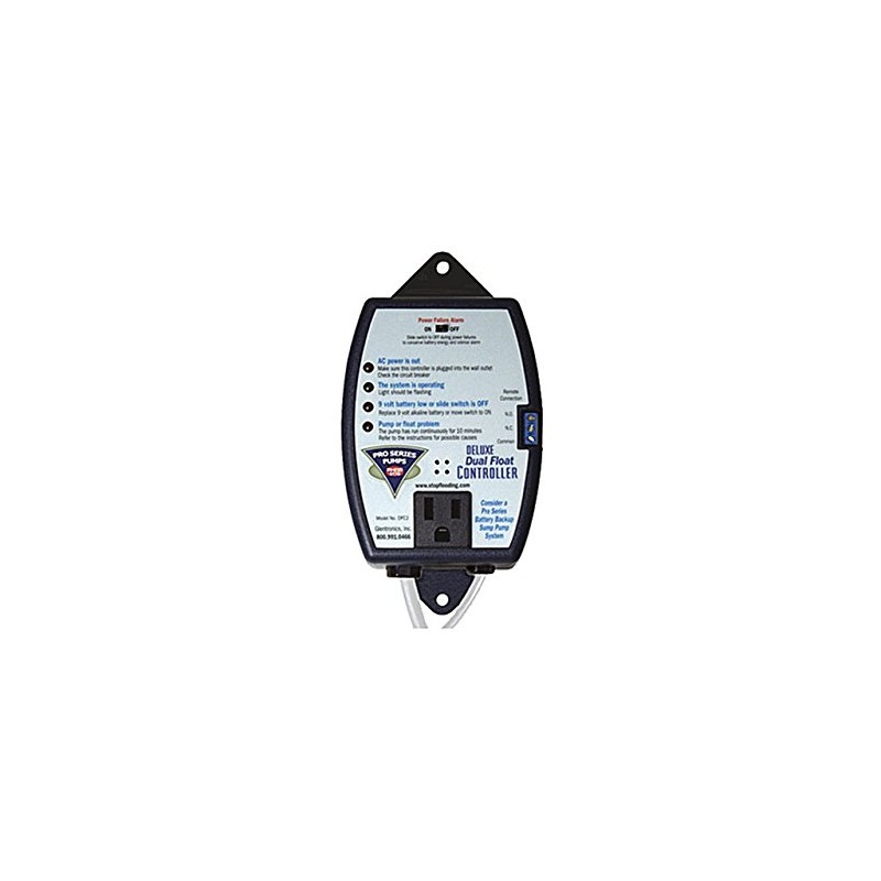 THE BASEMENT WATCHDOG Glentronics, Inc. DFC2 Dual Float Controller, White