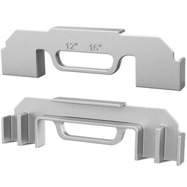 Kolvoii 2 Pcs Framing Tools, 12", 14" & 16" On-Center Stud Layout Tool, 100% Cast Aluminum Framing Jig, 3 in 1 Stud Framing Tool for Walls, Roofs, Floors or Ladders