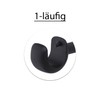 MDEKOR Wall Bracket 1-Track Black Matt R Wall Bracket with