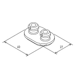 TOTO TCM3464 Toilet Seat Parts, Toilet Parts, Repair Product, Washlet Seat Cushion, Replaces D42335, Genuine Product